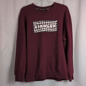 Airwalk Men's Maroon Crewneck Sweater 3X